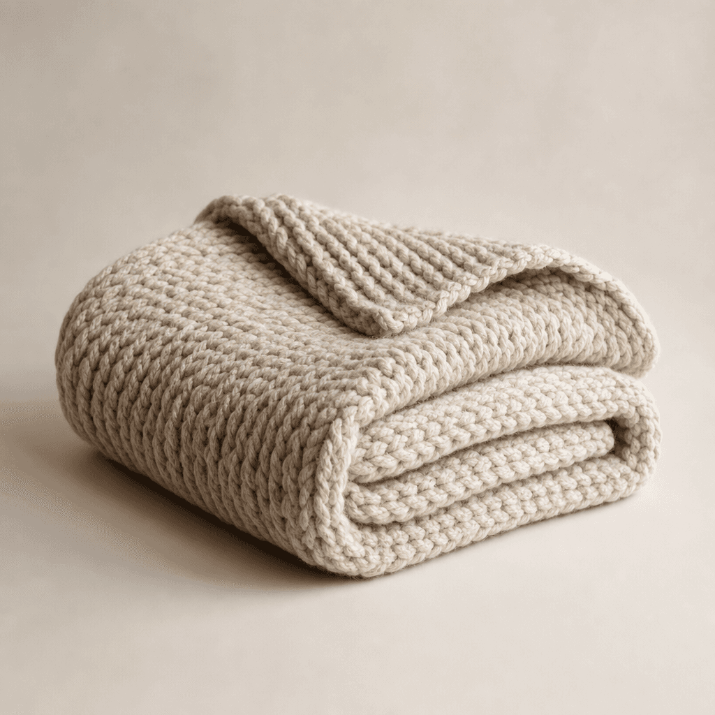 Seasonal Layer Set: two throws, four cushion covers, a rug and a vase with faux stems
